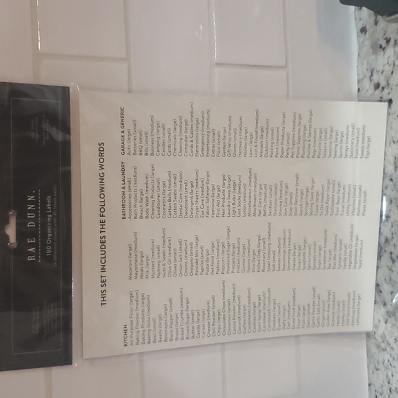 180 ORGANIZING LABELS - Picture 5 of 9